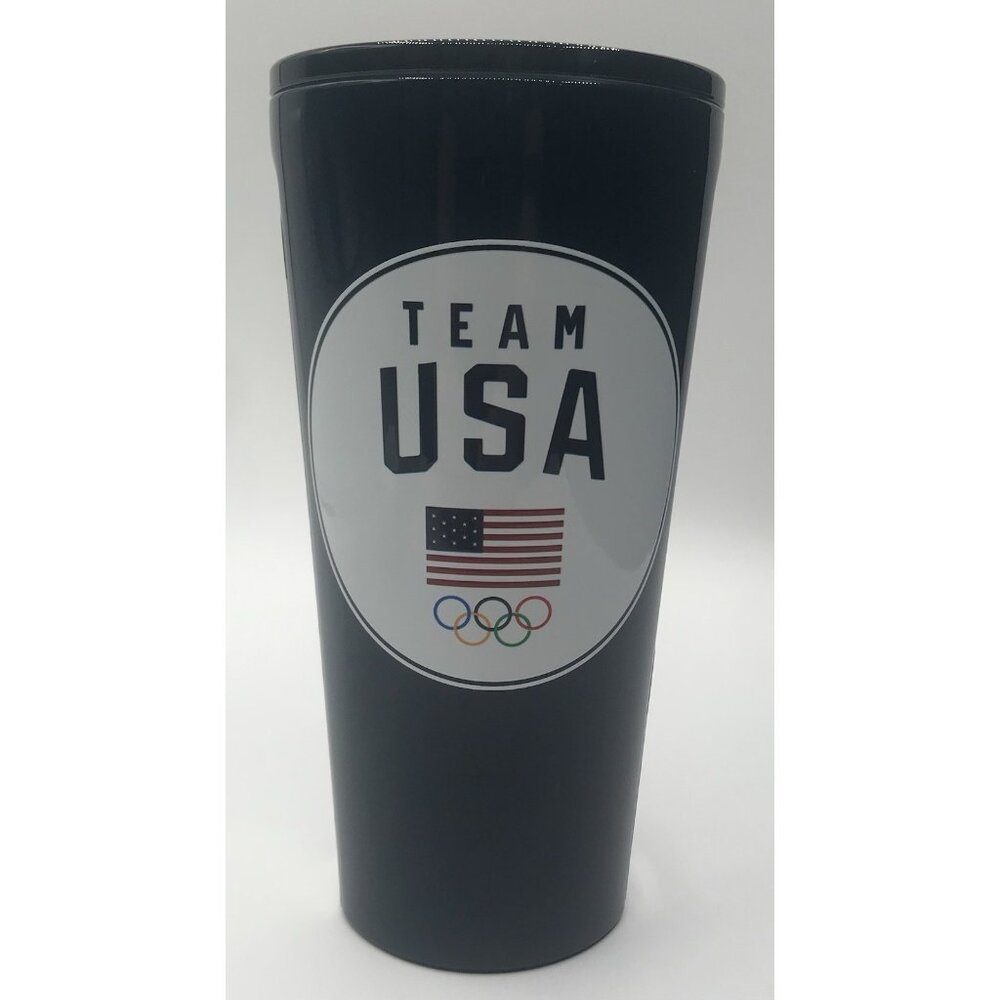 Corkcicle Team USA 16oz.‎ Circle Badge Stainless Steel Tumbler Flag Olympics